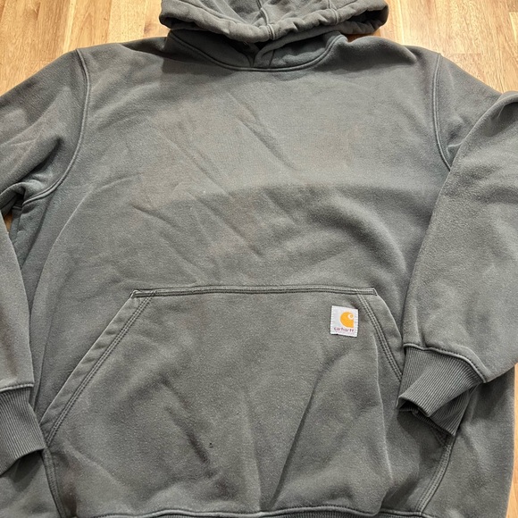Carhartt Other - Carhartt Rain Defender Hoodie L Gray Loose Fit Workwear Pullover